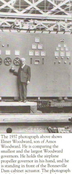 Elmer makes history with his smallest and largest Woodward governor controls in 1937 001